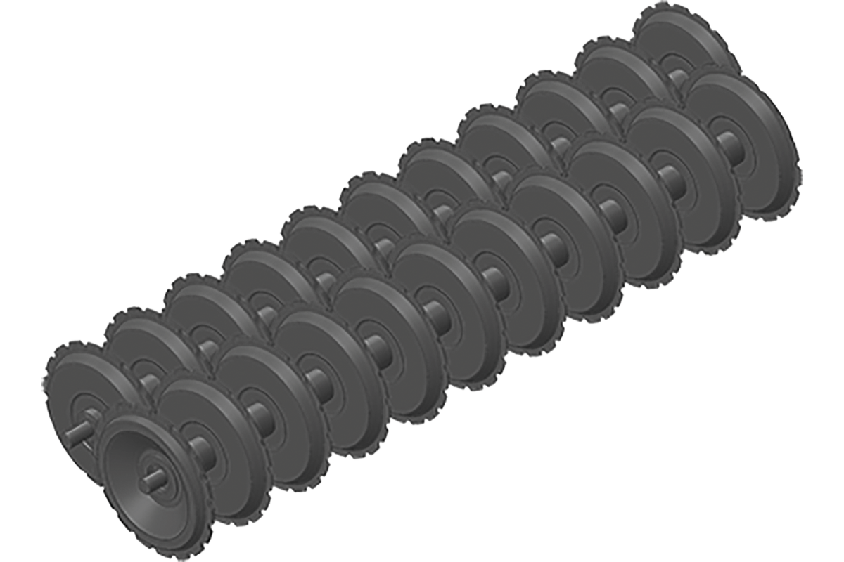 Twin V-Profile Roller is the maintenance-free solution due to the fact that the rollers are self-cleaning. The surface of the soil is left slightly wavy, which has a draining effect and contributes to quick heating and drying.