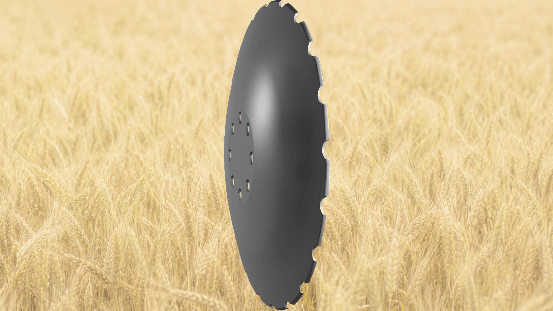 Sabre-Disc has a smaller arch, which gives a good and efficient intersection and as the discs are staggered on the machine, an optimal mixing of soil and straw is achieved.