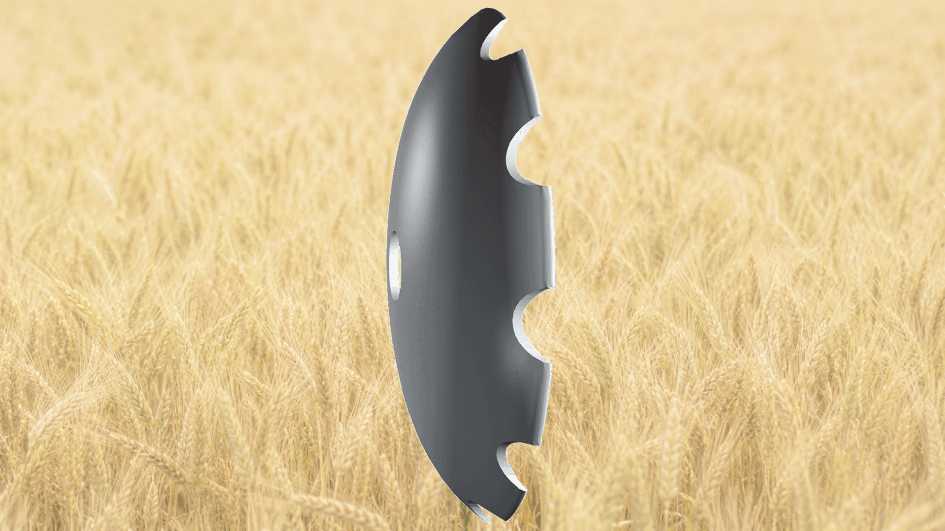 Traditional and arched discs all have a great angle of attack and thereby plough the soil leaving big clods on the surface. This results in less mixing of the soil and a more uneasy drive.