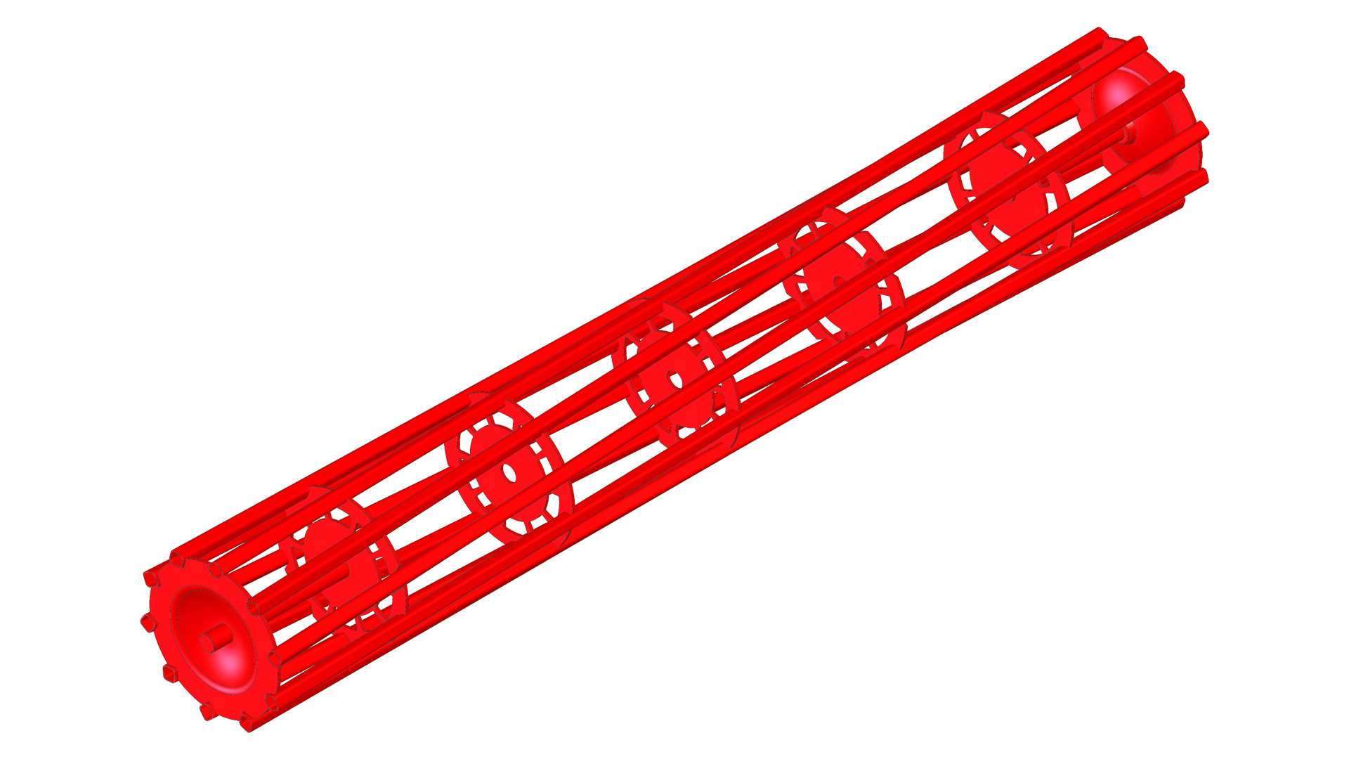 A square tube roller efficiently divides clods on light soil types and provides good depth control.