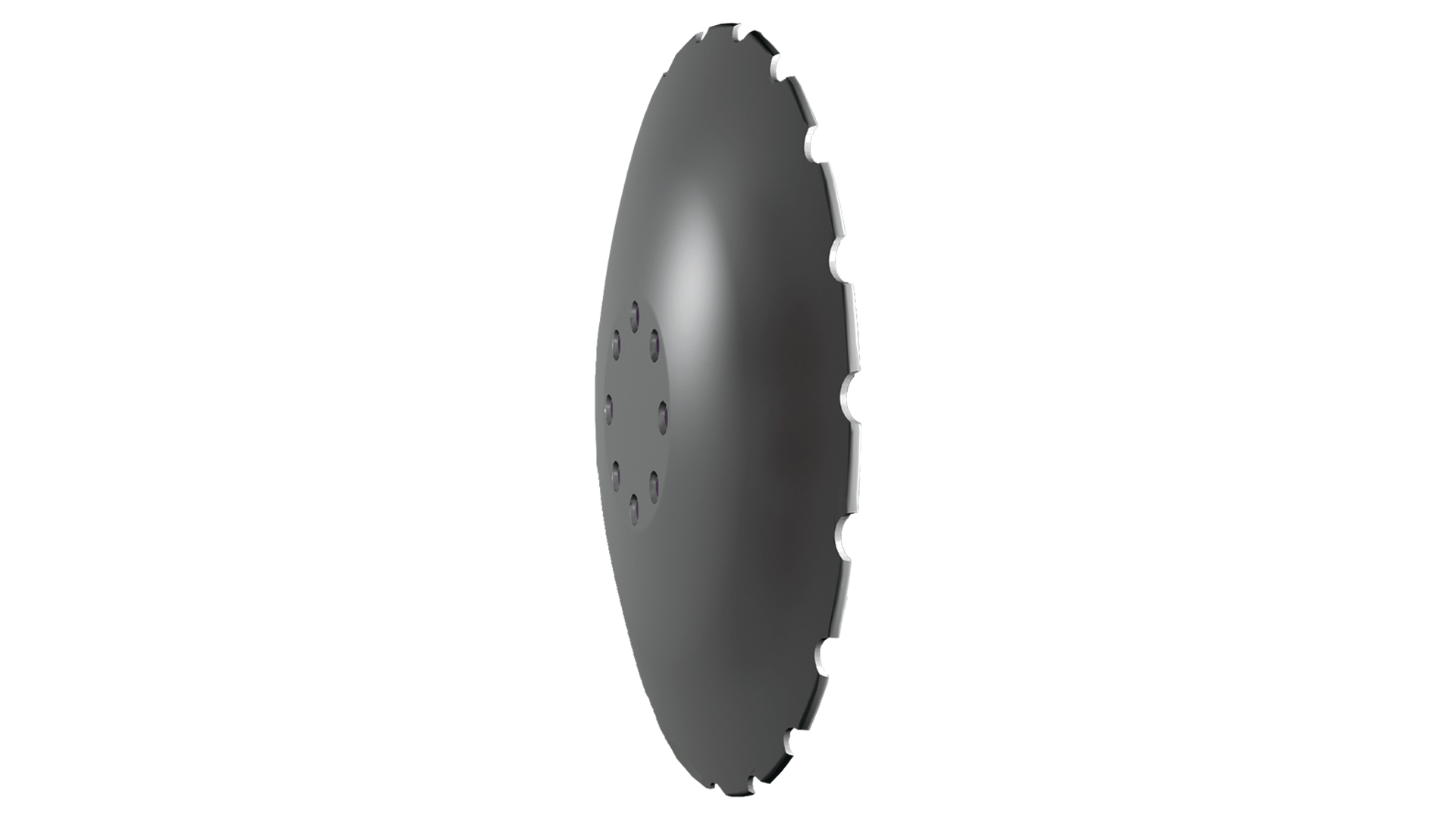 Le disque Sabre présente une courbure plus petite, ce qui donne une intersection optimale et efficace et comme les disques sont décalés sur la machine, on obtient un mélange optimal du sol et de la paille.