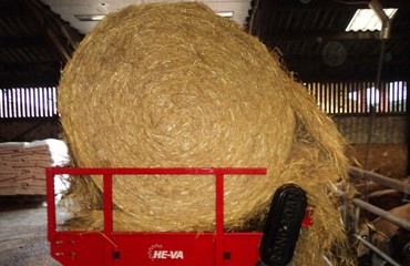 Round bale unwinder