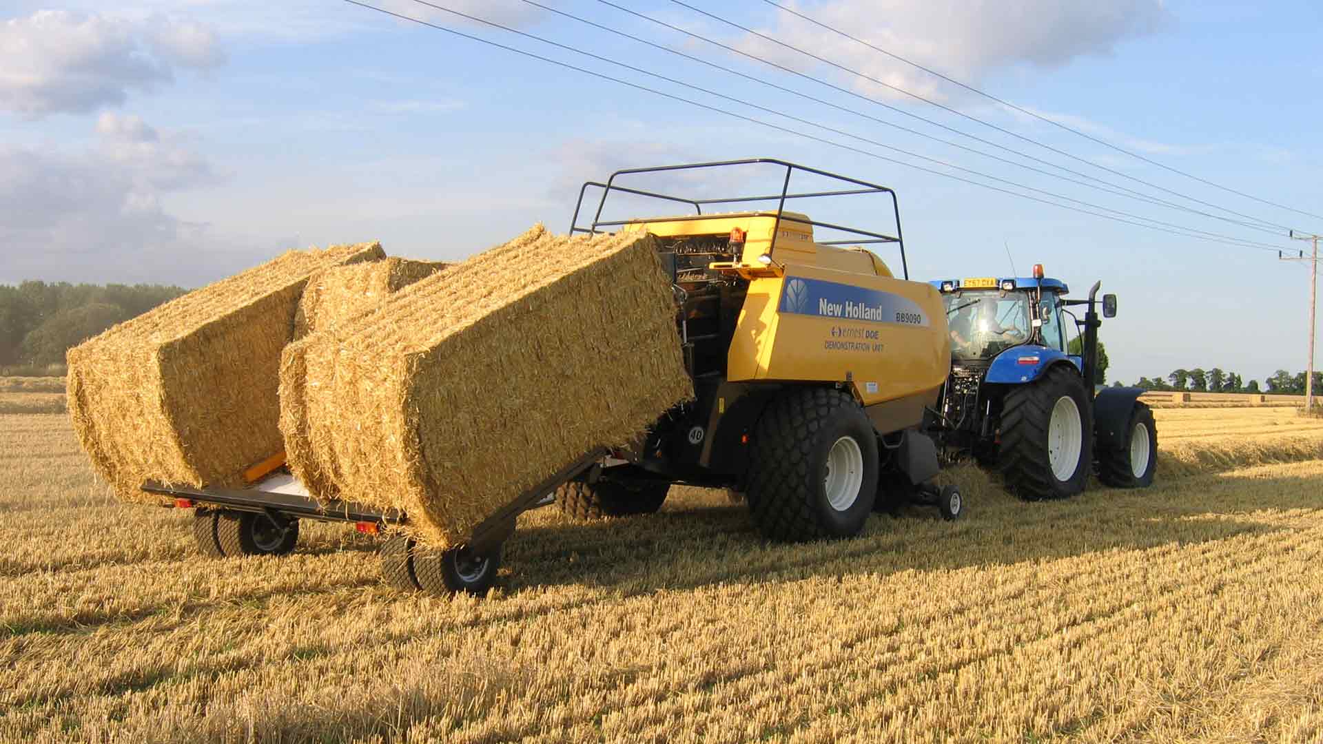 Manutention des balles de paille